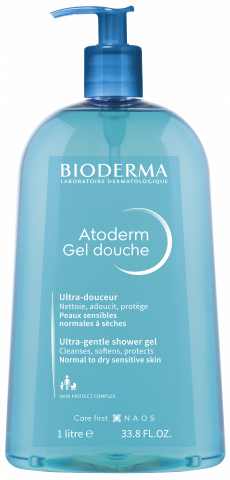 BIODERMA produkta foto, Atoderm Gel douche 1L, dušas želeja sausai ādai