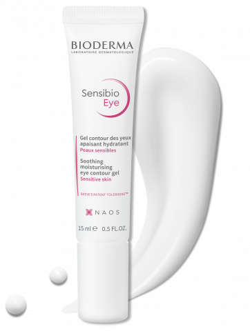 BIODERMA produkta foto, Sensibio Eye 15ml, mitrinošs gels acu apvidum
