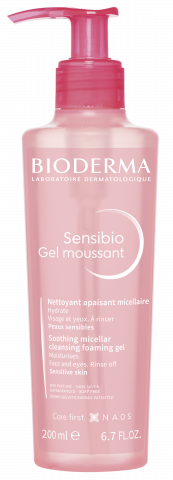 BIODERMA produkta foto, Sensibio Gel moussant 200ml, putojošsgels jutīgai ādai