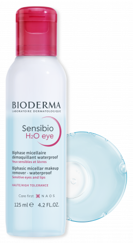 BIODERMA produkta foto, Sensibio H2O Eye 125ml, Micelārās salvetes jutīgai ādai