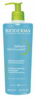 BIODERMA produkta foto, Sebium Gel moussant F500ml, putojošs attīrošs gels taukainai ādai