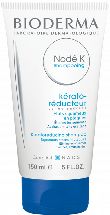 BIODERMA produkta foto, Node K Shampooing 150ml, šampūns zvīņojošiem iekaisuma plankumiem